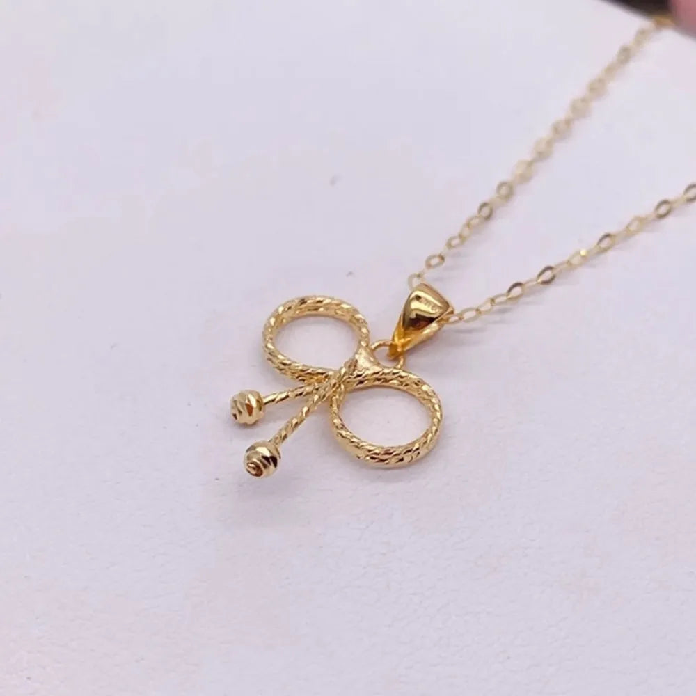 Circle Bowknot Pendant