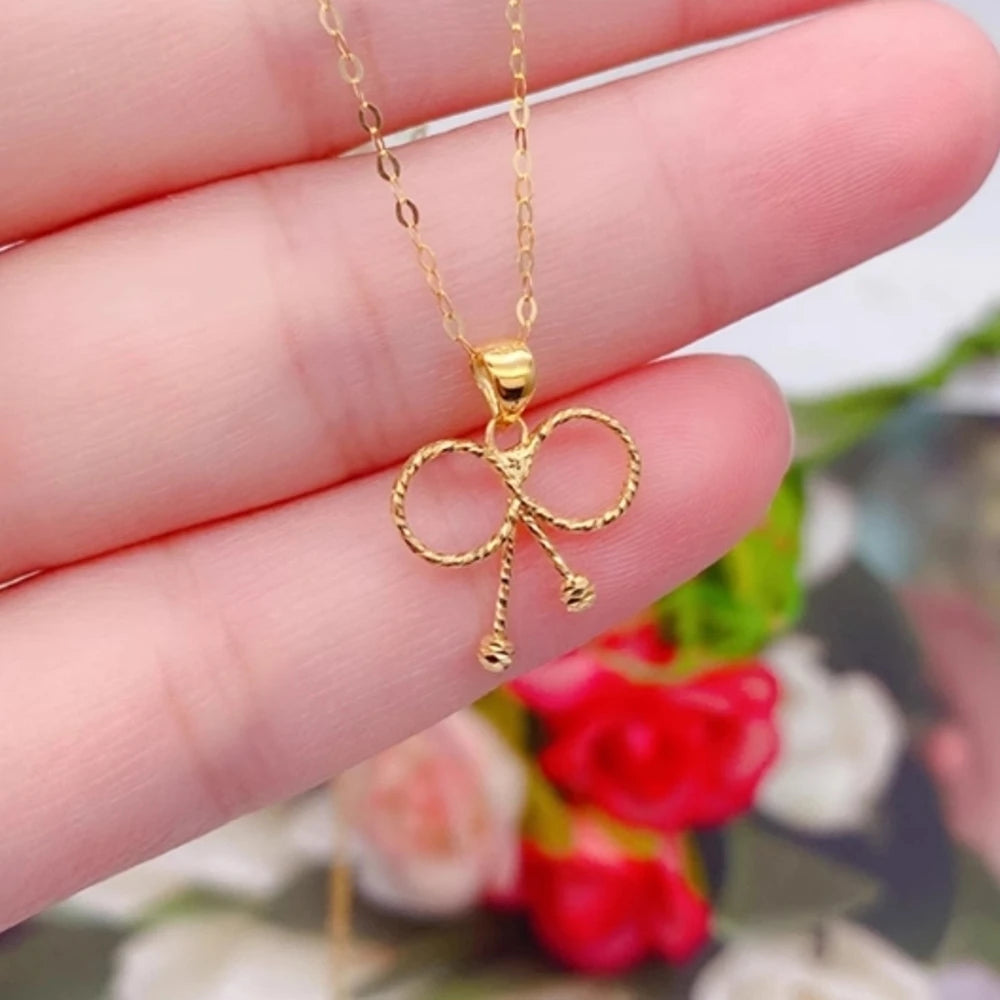 Circle Bowknot Pendant