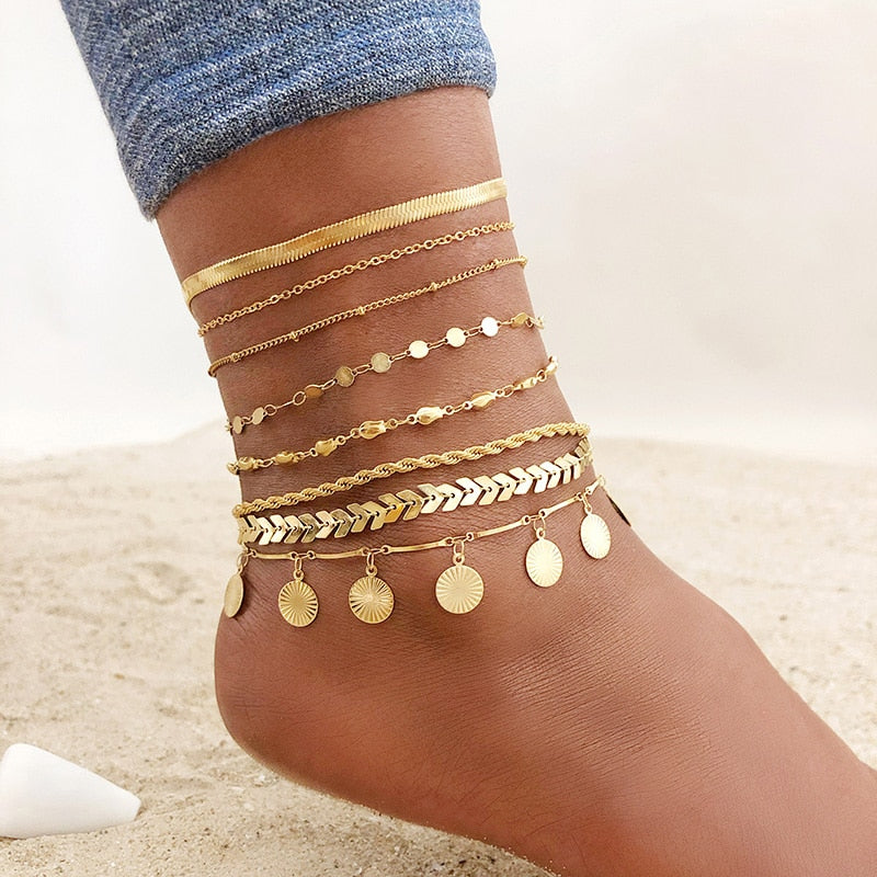 Golden Snake Anklet