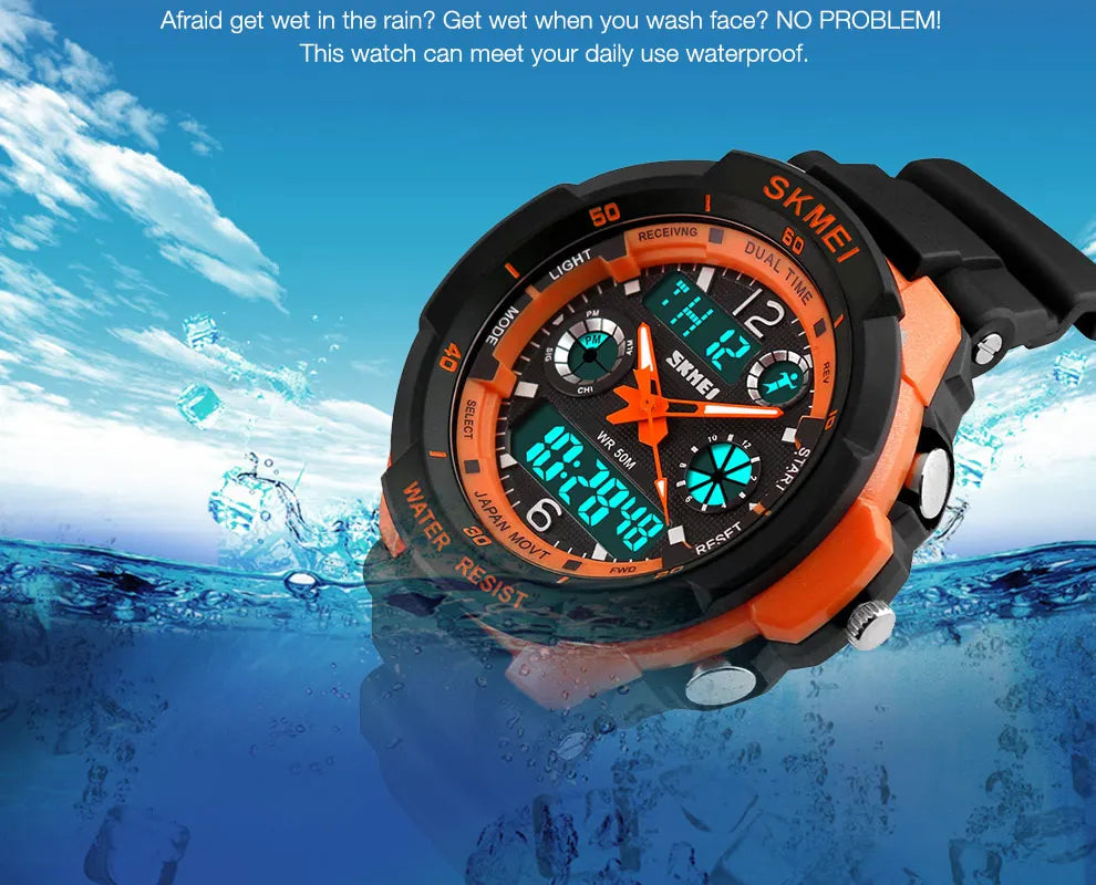 Shockproof Waterproof Watch  Digital Boy