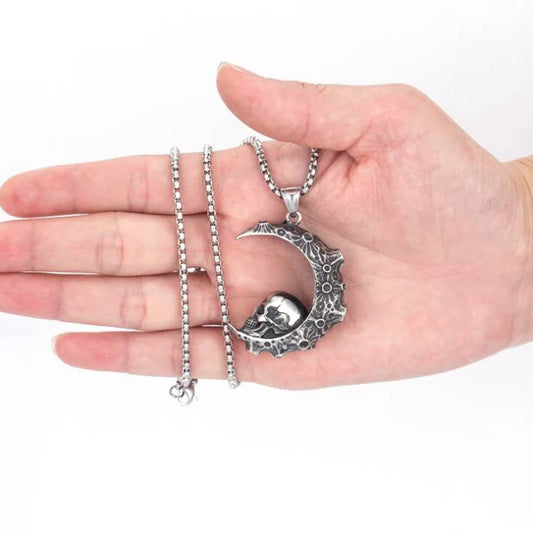 Skull Moon Necklace