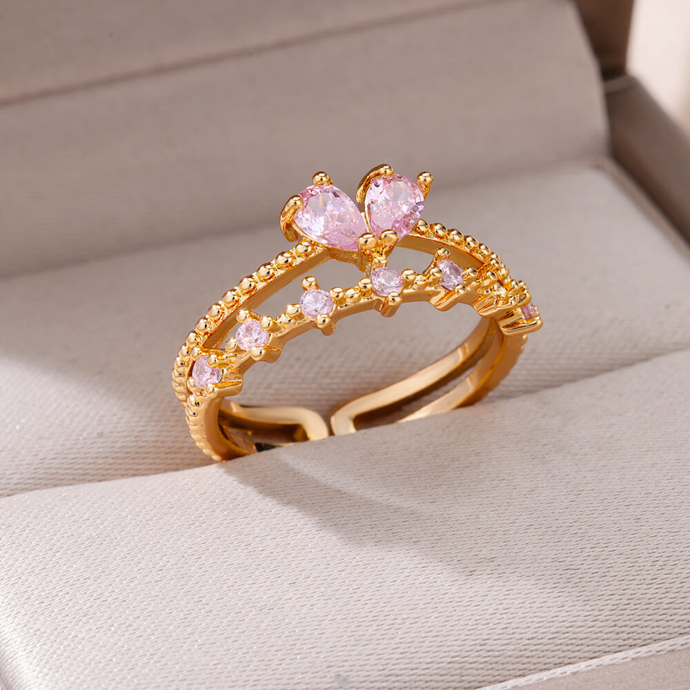 Rose Heart Ring