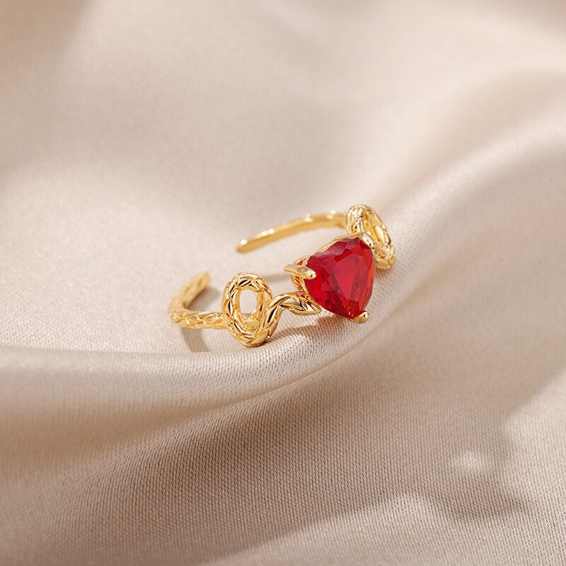 Red Heart Ring