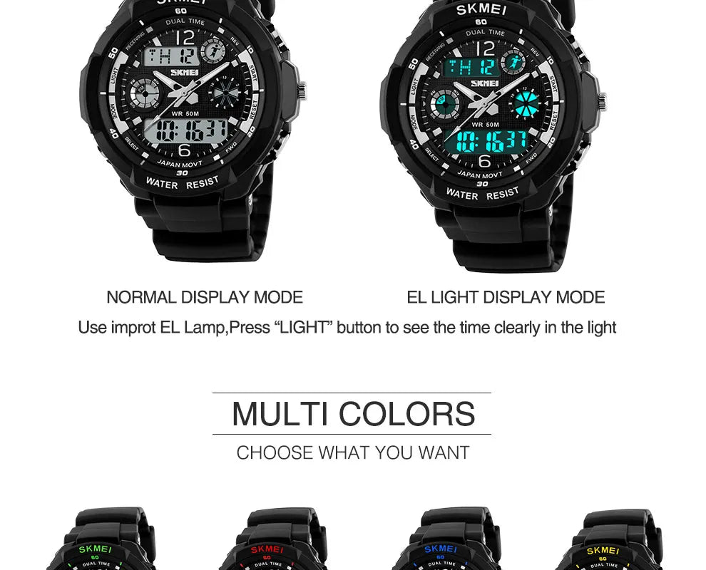 Shockproof Waterproof Watch  Digital Boy