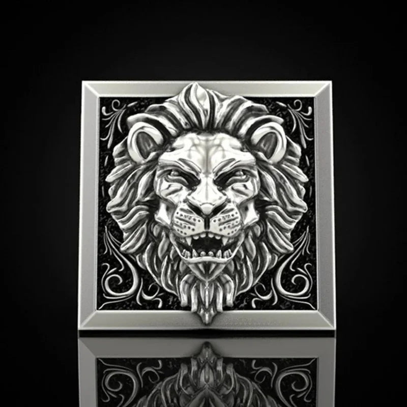 Lion Face Ring