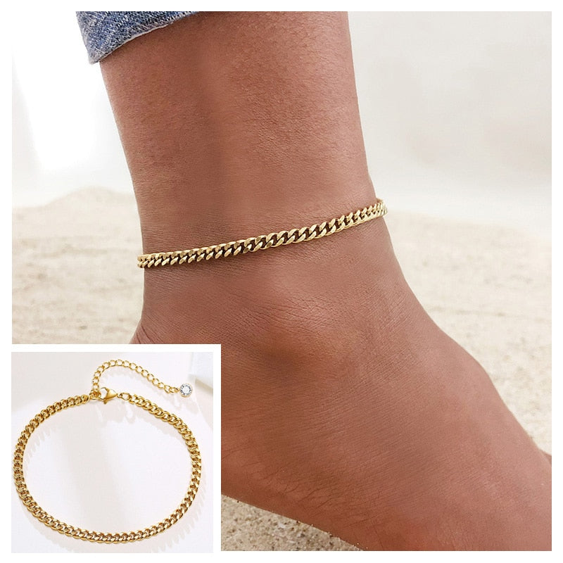 Golden Snake Anklet