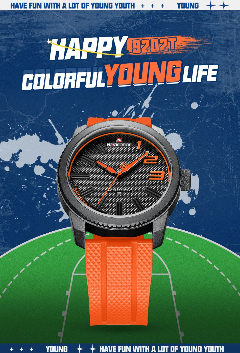 Orange Wristwatch