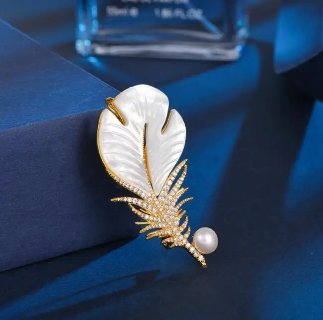 Feather Brooch