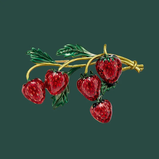 Strawberry Brooch