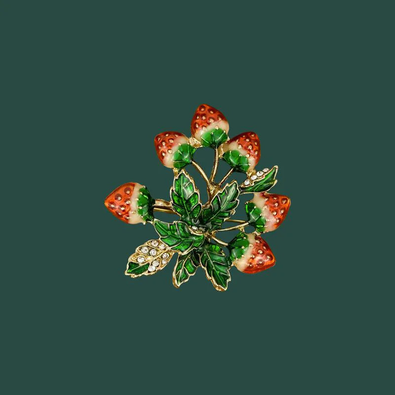 Strawberry Brooch