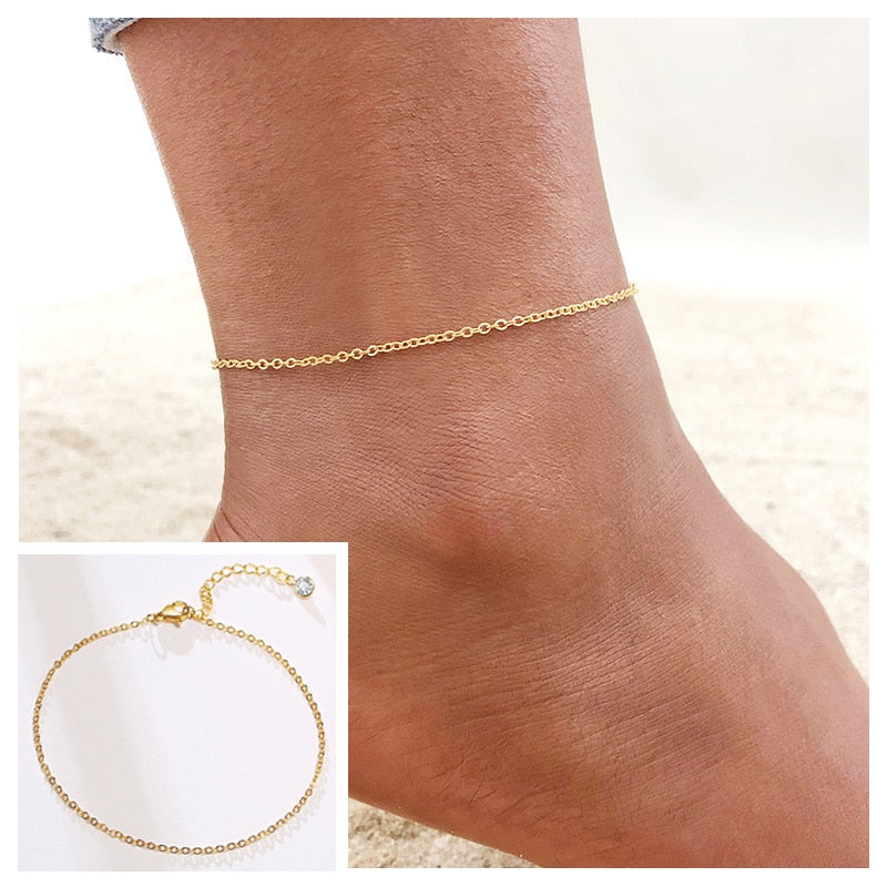 Golden Snake Anklet