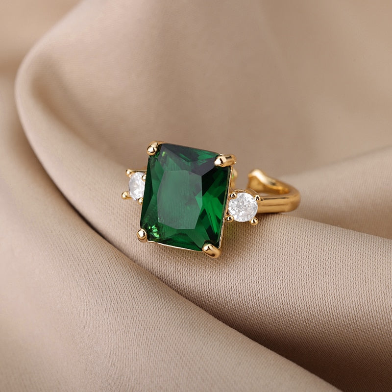 Green Stone Ring