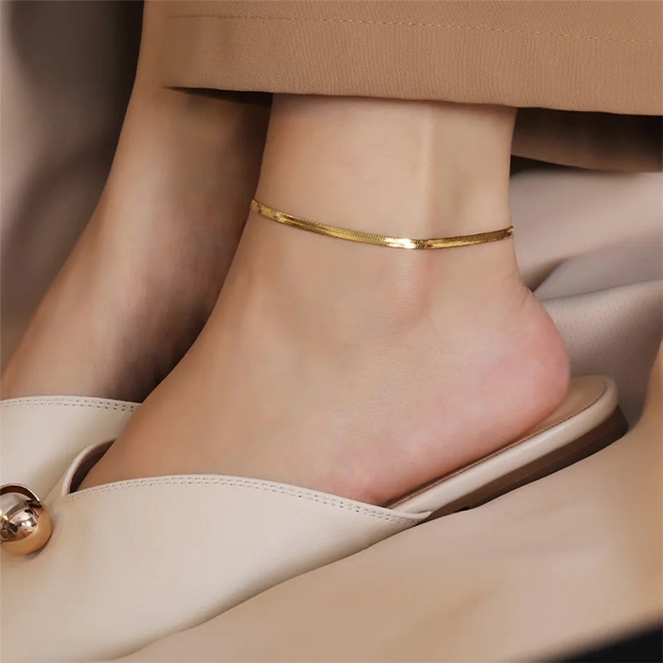 Gold Snake Anklet