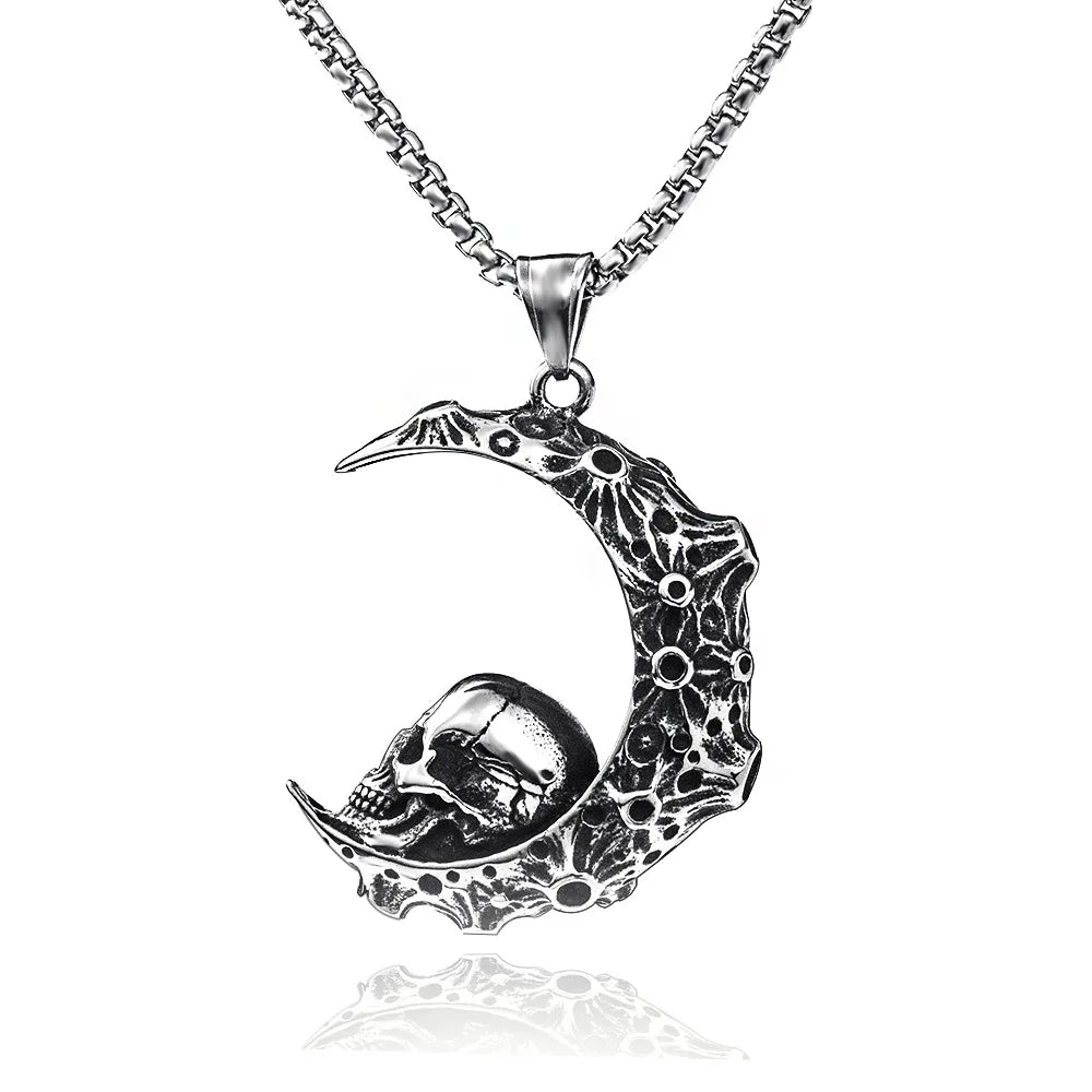 Skull Moon Necklace