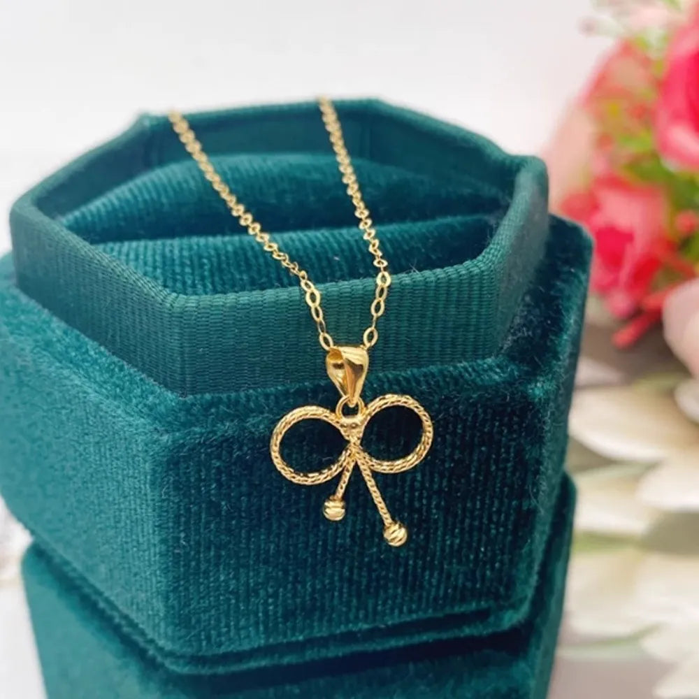 Circle Bowknot Pendant