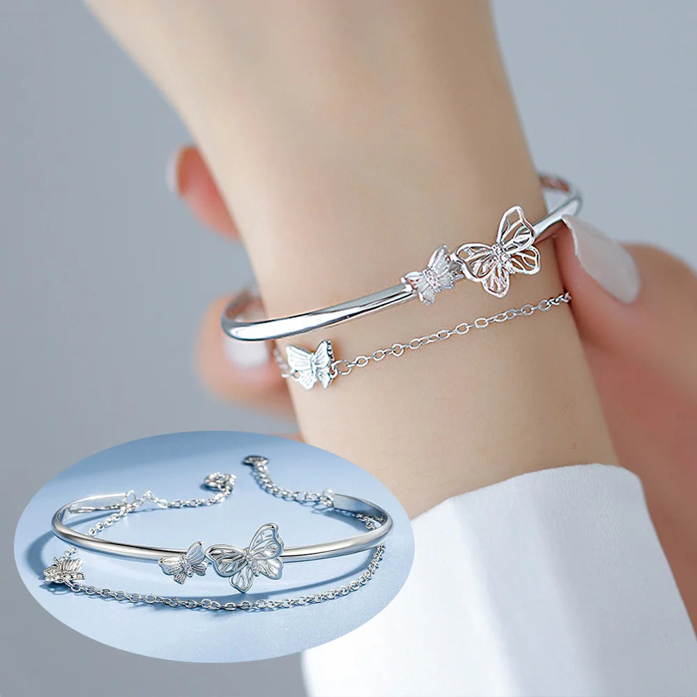 Hollow Butterfly Bangle