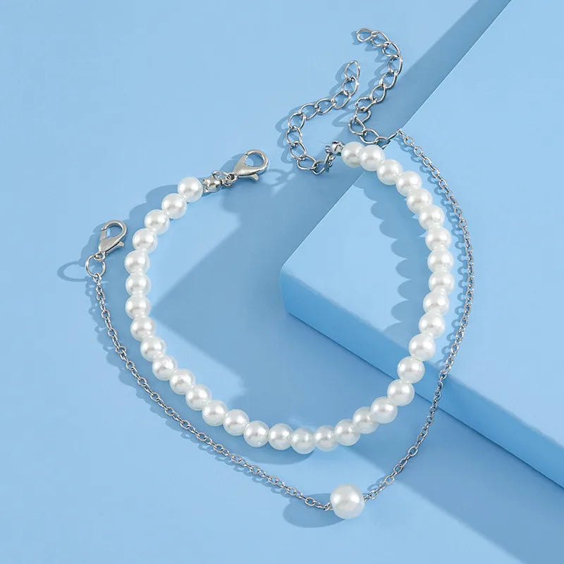 White Pearl Anklet