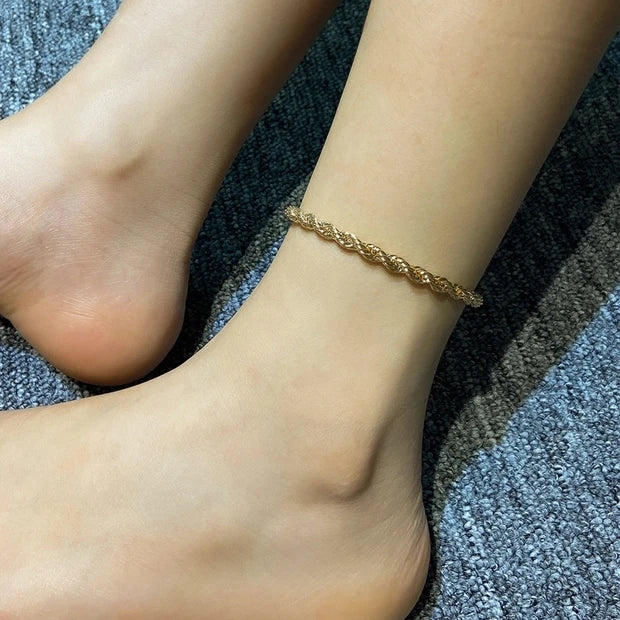 Gold Snake Anklet