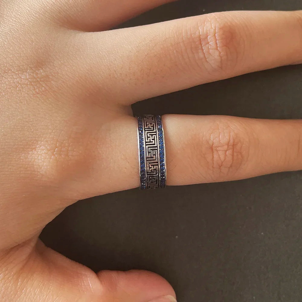 Blue Galaxy Ring