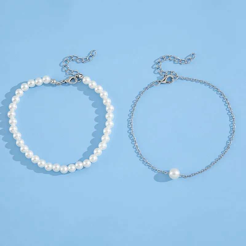 White Pearl Anklet