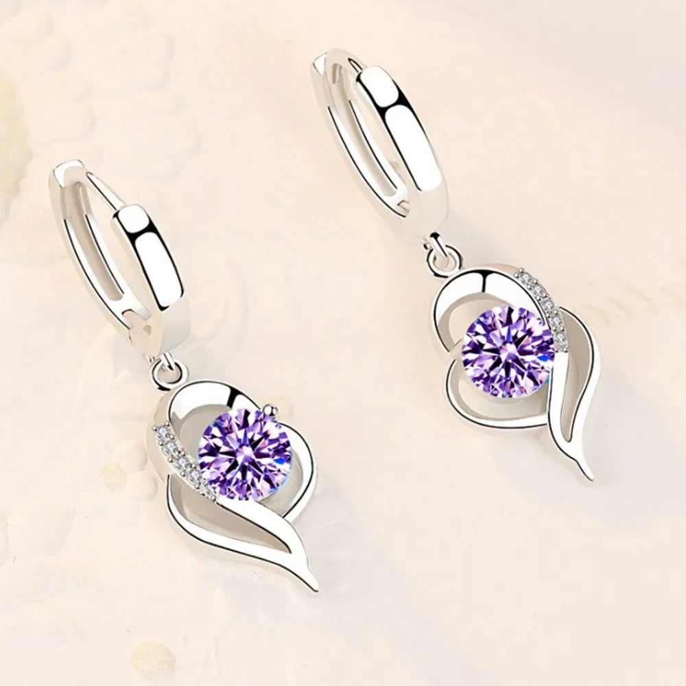 Rose Heart Earring