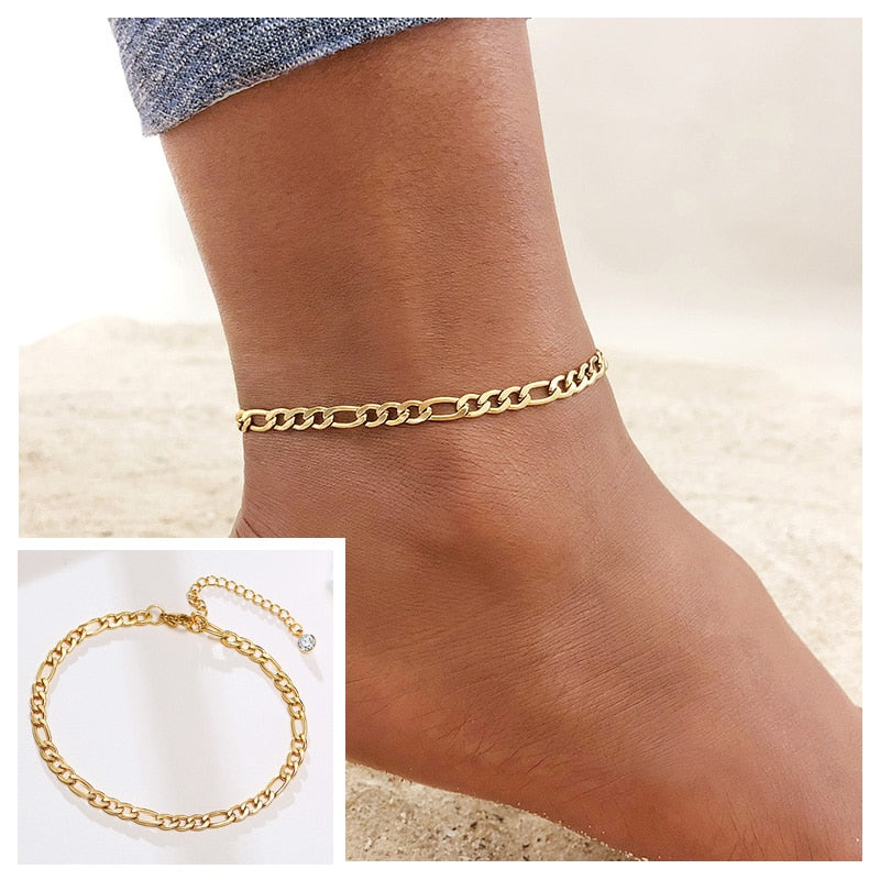 Golden Snake Anklet