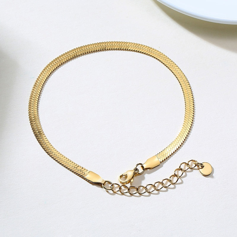 Golden Snake Anklet