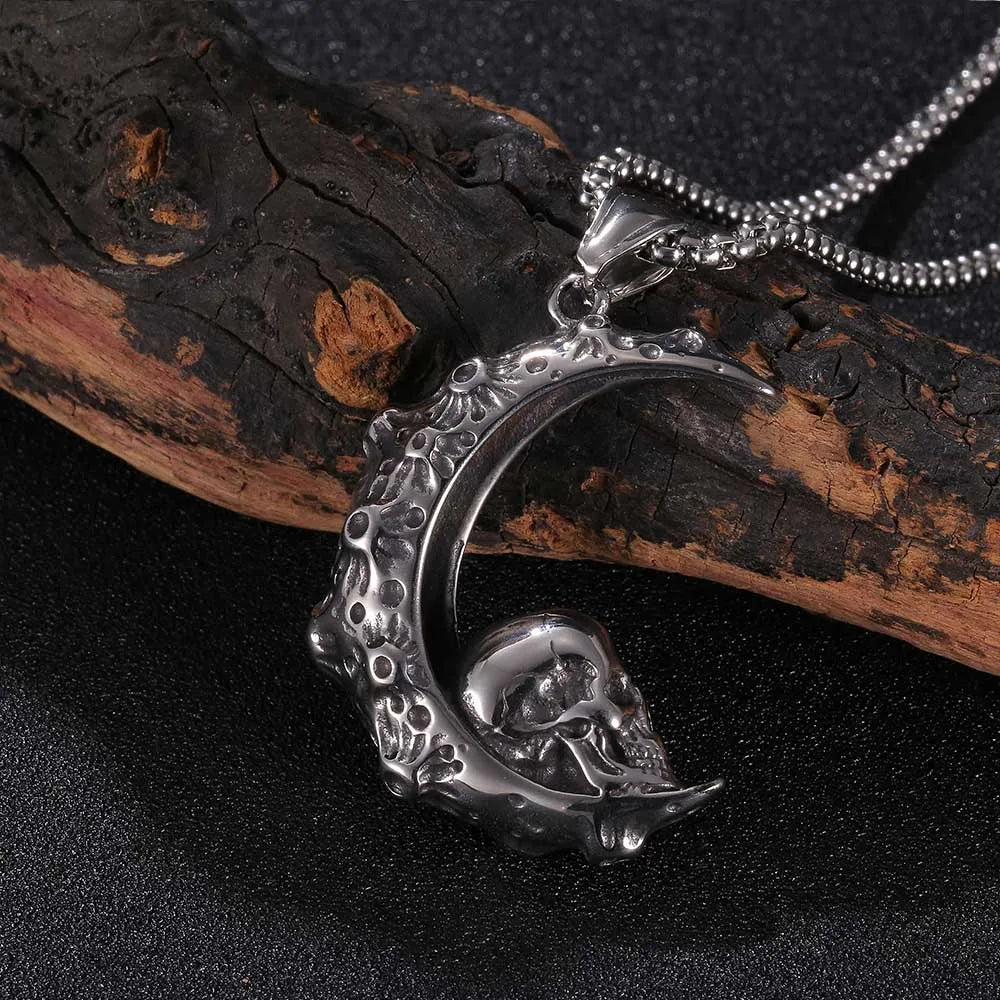 Skull Moon Necklace