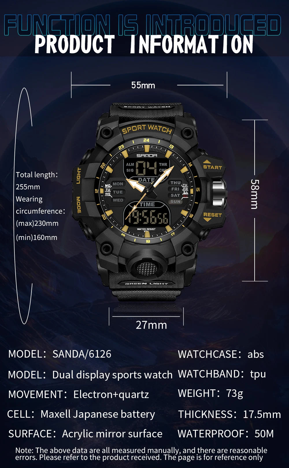 Waterproof Sport Watch