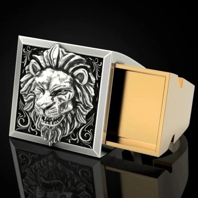 Lion Face Ring