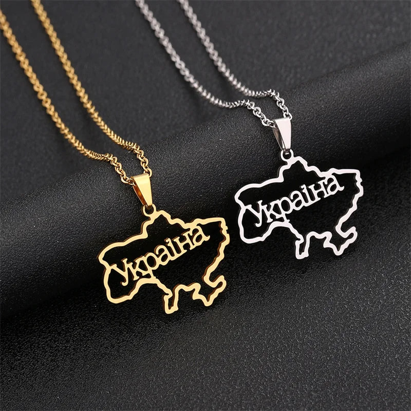 Map  Necklace