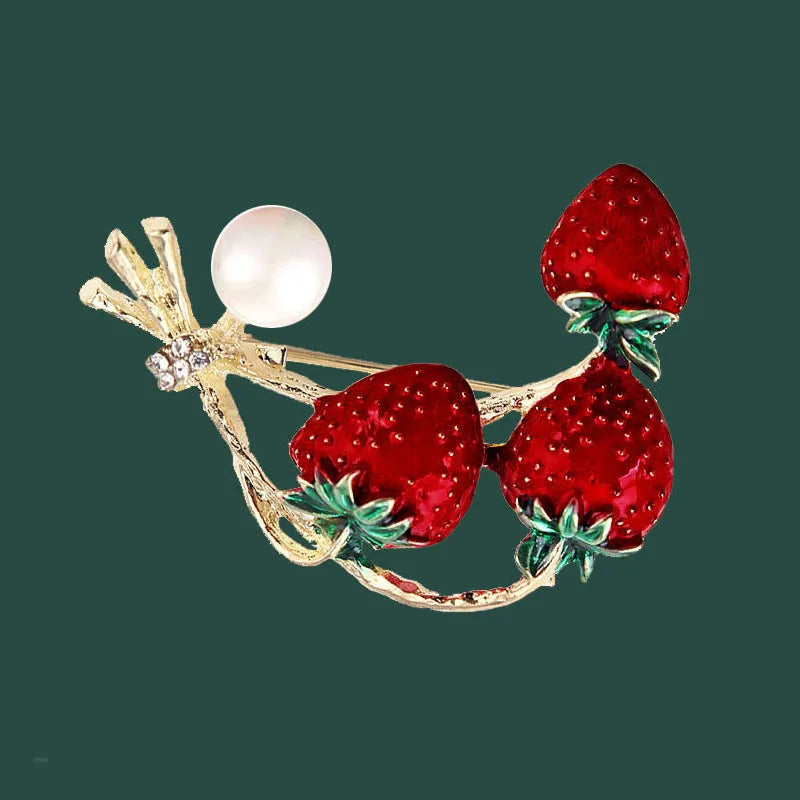 Strawberry Brooch