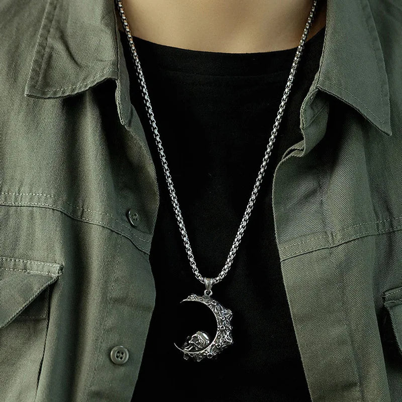 Skull Moon Necklace