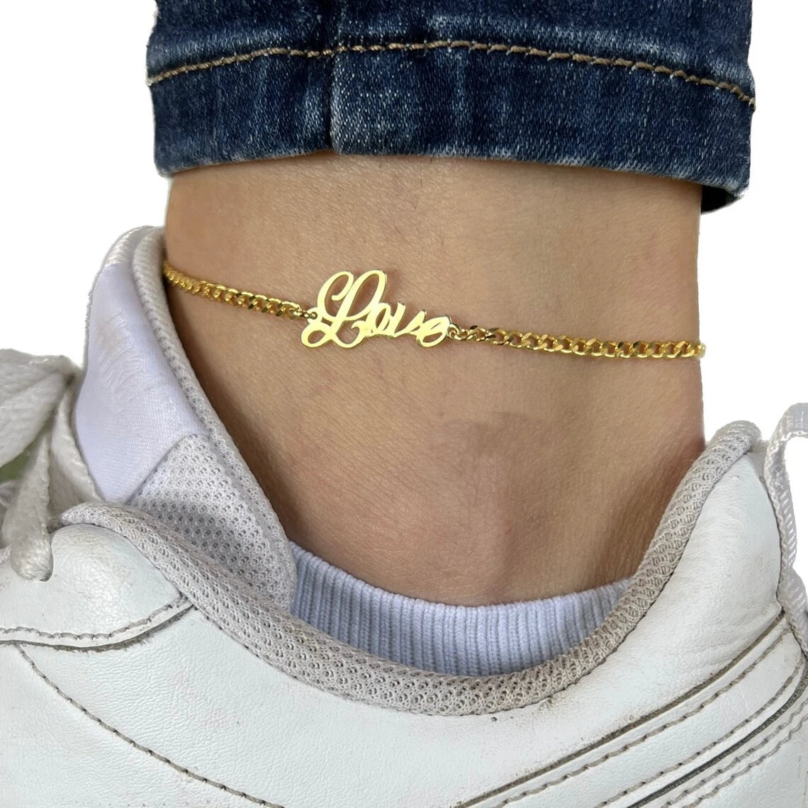 Nameplate Anklet