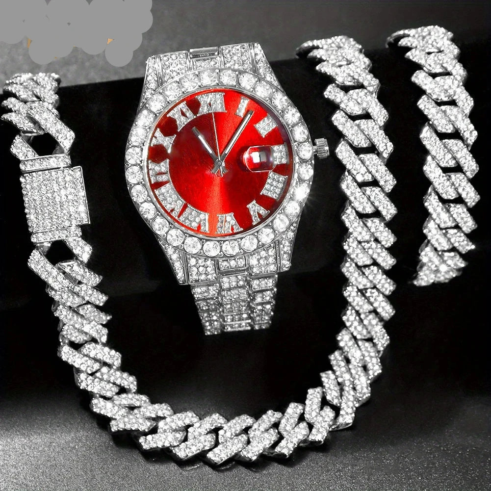 Rhinestone Cuban Set