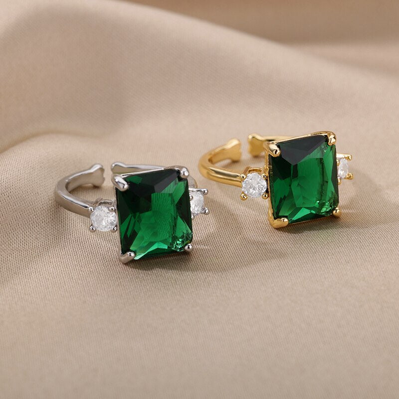 Green Stone Ring