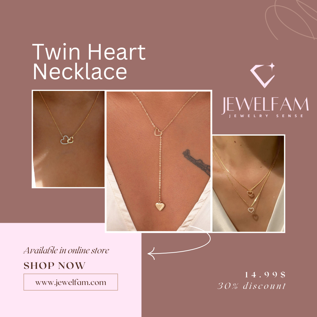 Twin Heart Necklace