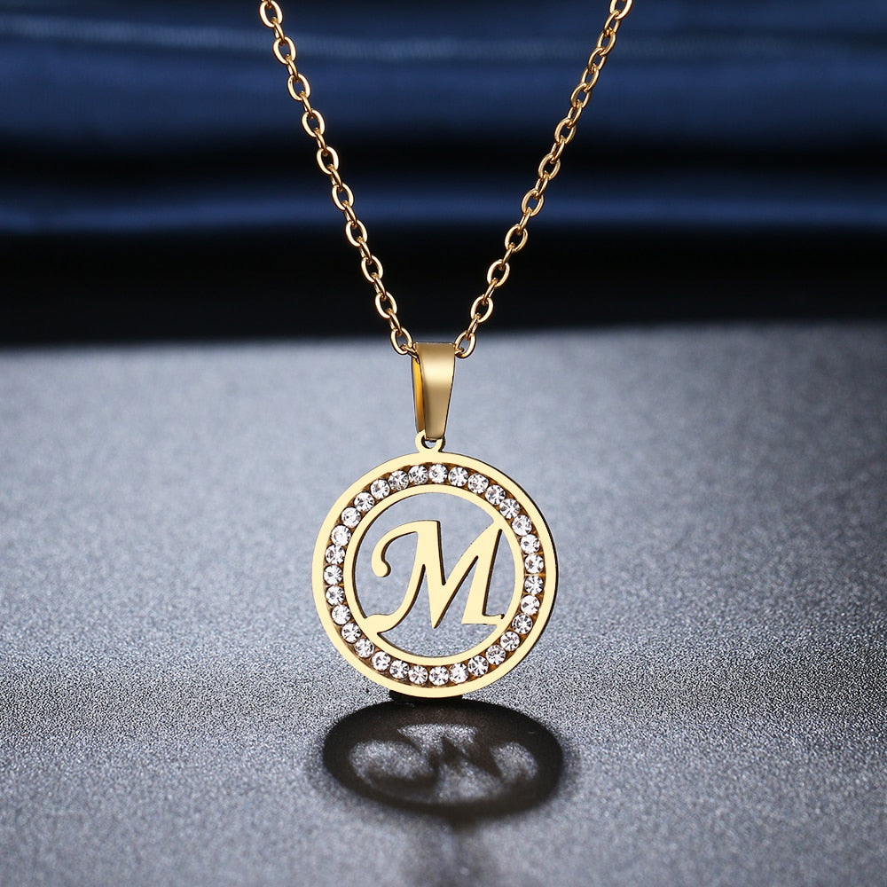 Sparkling letter Necklace