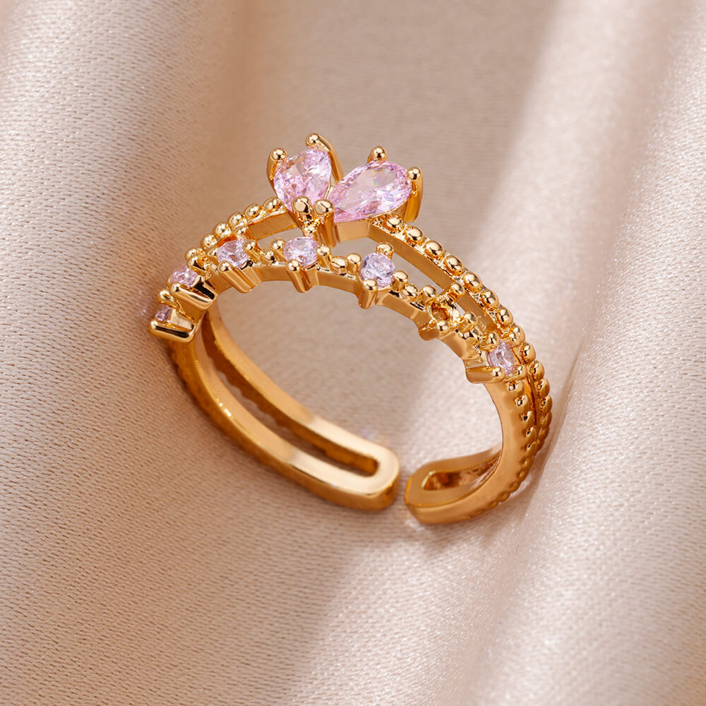 Rose Heart Ring