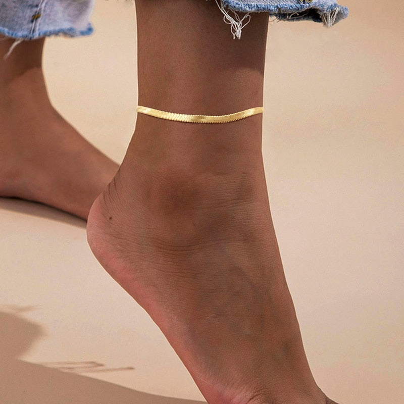 Golden Snake Anklet