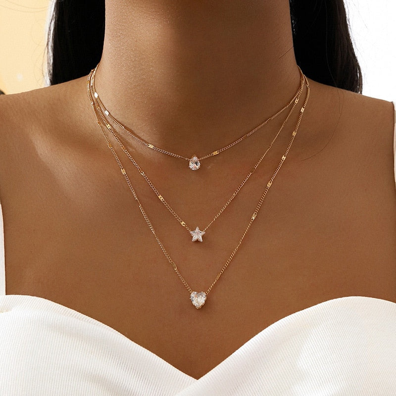 Heart Star Necklace